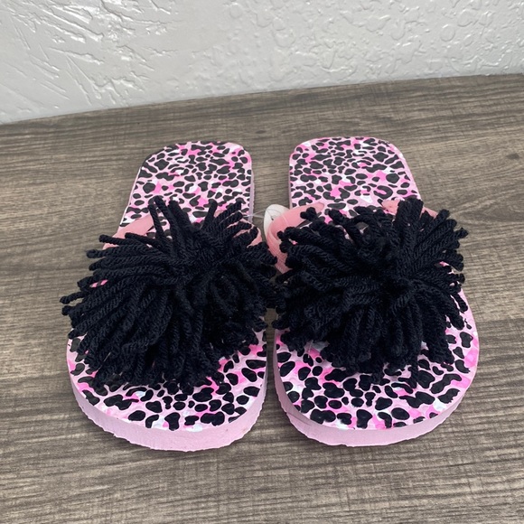 Kids Pom Pom flip flops - Picture 2 of 4